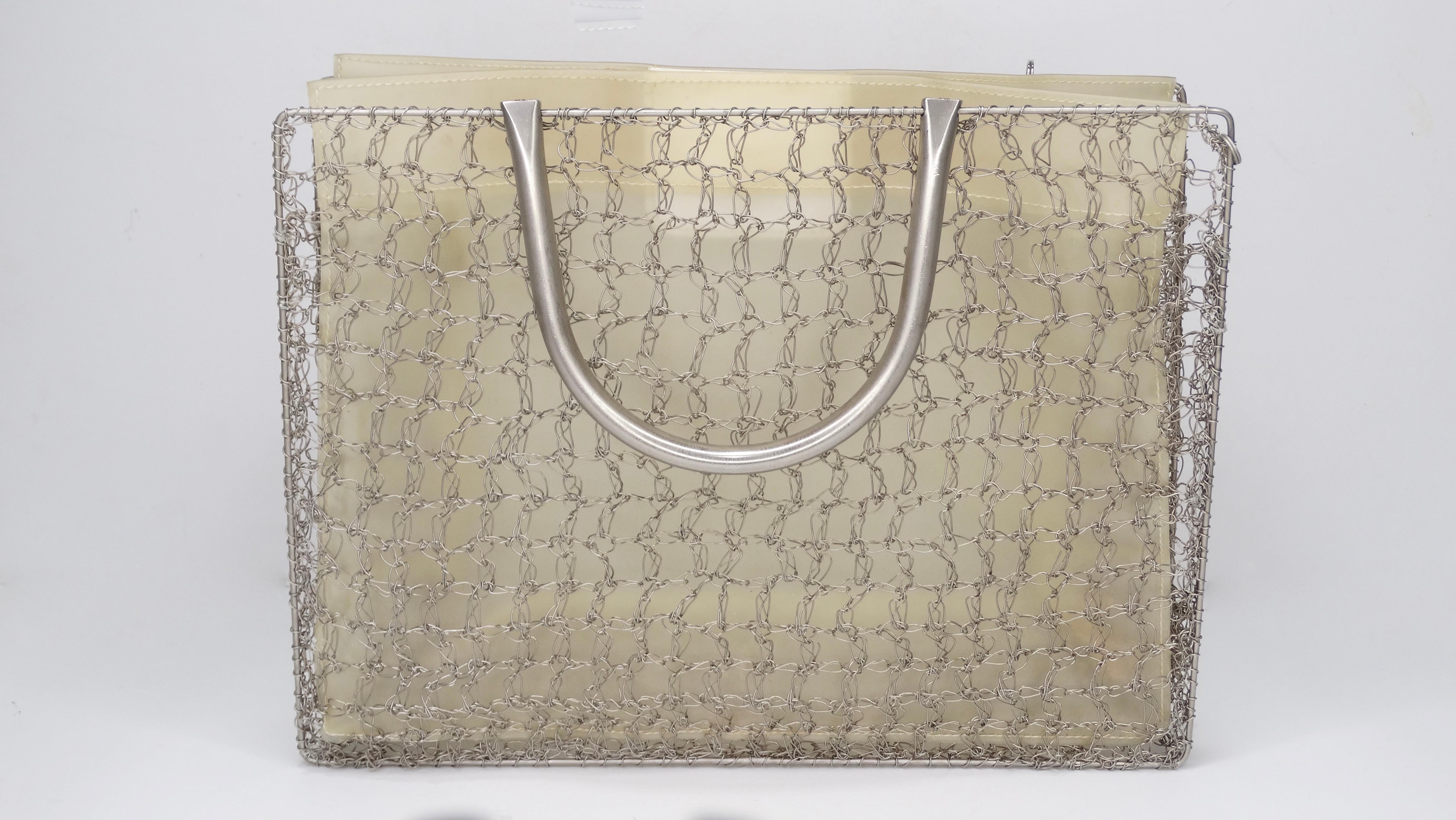 Salvatore Ferragamo 1980s Wire Crochet Handbag In Good Condition In Scottsdale, AZ