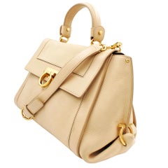 Salvatore Ferragamo 21-A896 Sofia Quarzo fume Leather Women's Bag
