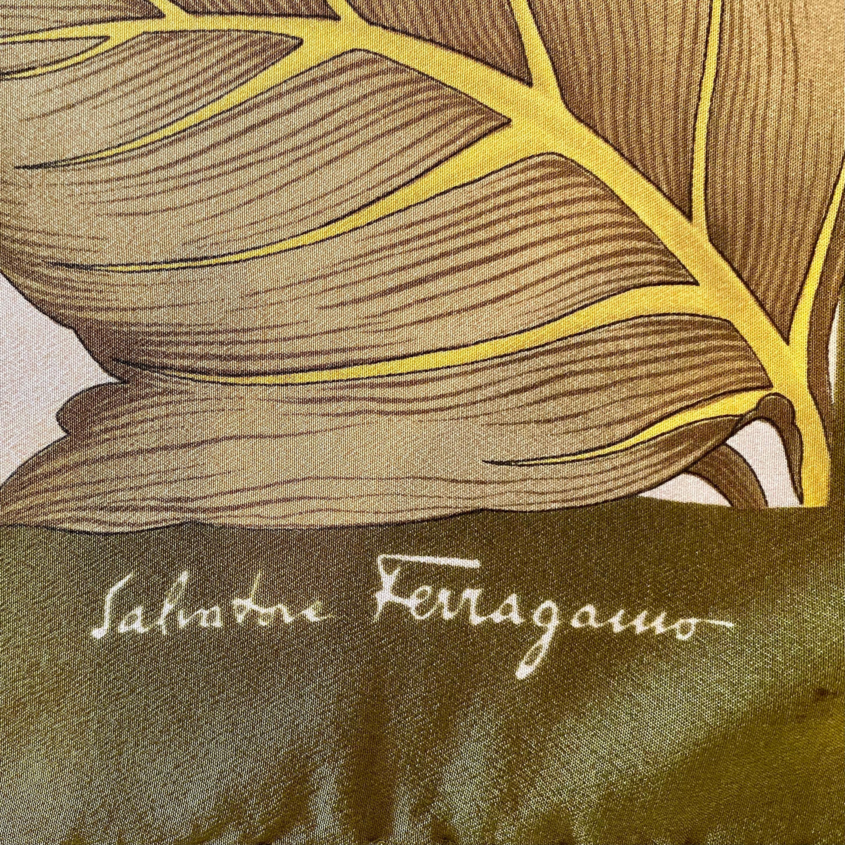 Women's Salvatore Ferragamo 80's Print Tiger Foulard