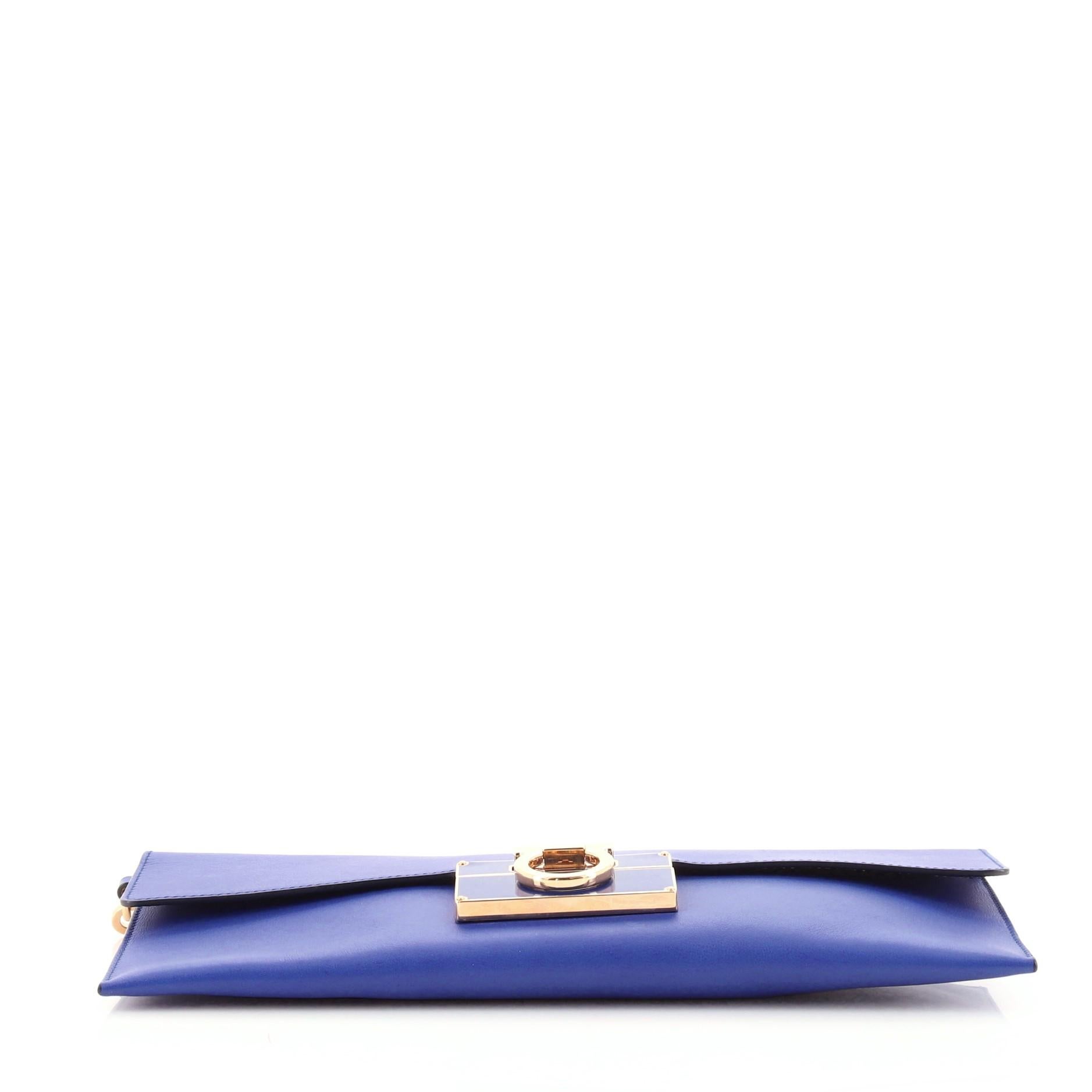 Women's or Men's Salvatore Ferragamo Afef Wristlet Clutch Leather