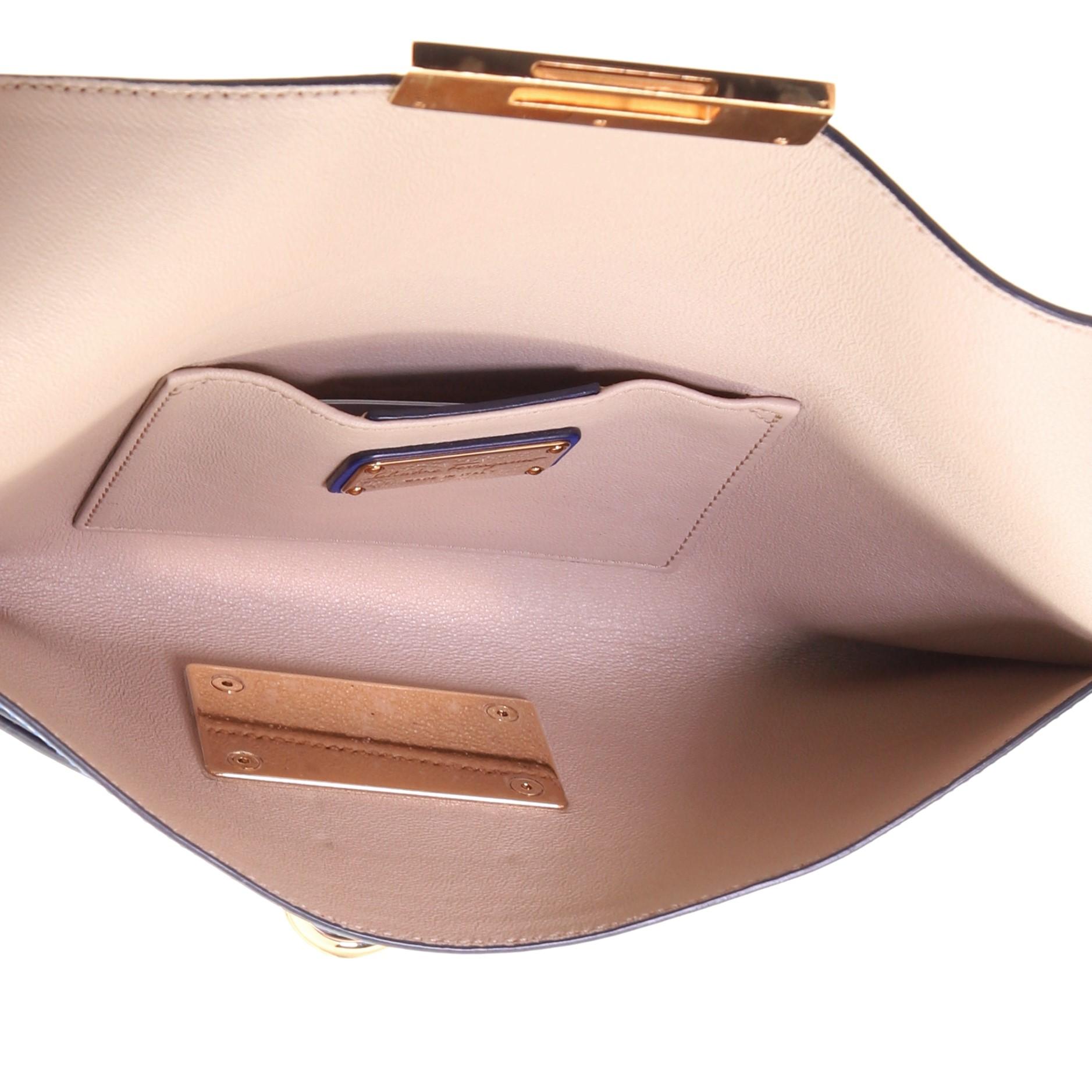Salvatore Ferragamo Afef Wristlet Clutch Leather 1