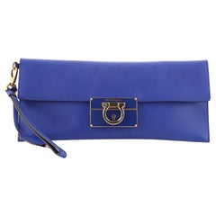 Salvatore Ferragamo Afef Wristlet Clutch Leather
