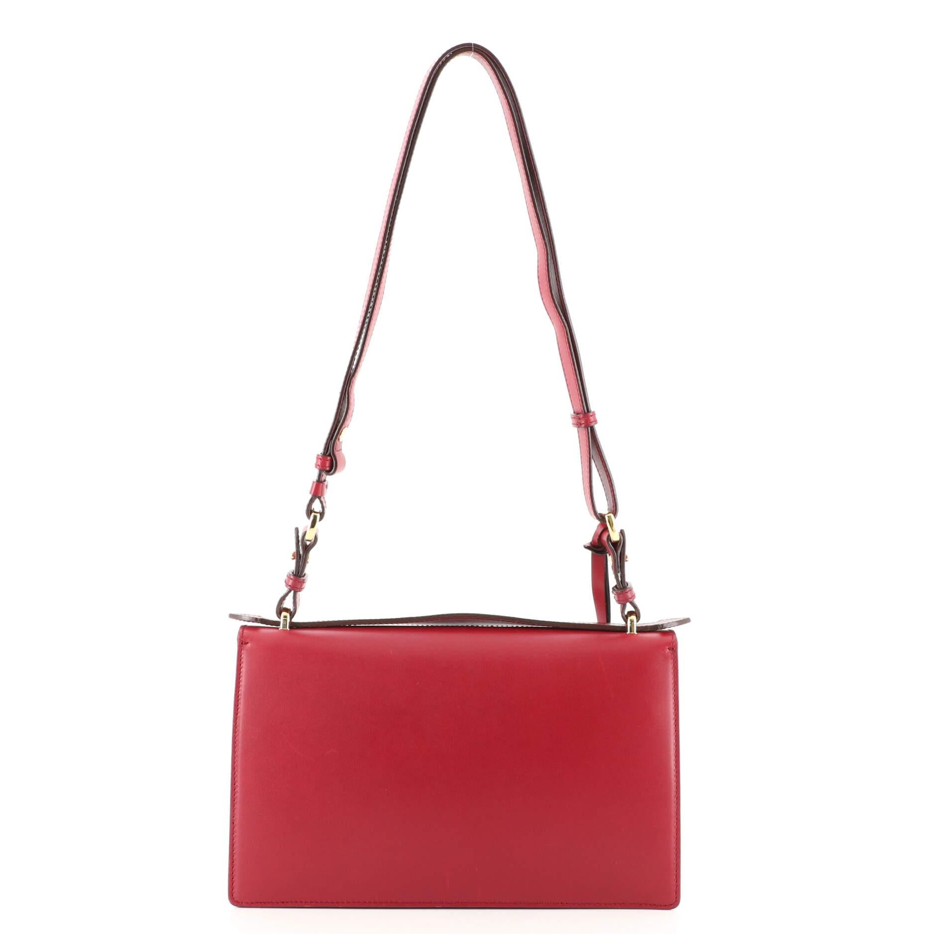Red Salvatore Ferragamo Aileen Shoulder Bag Leather Mini