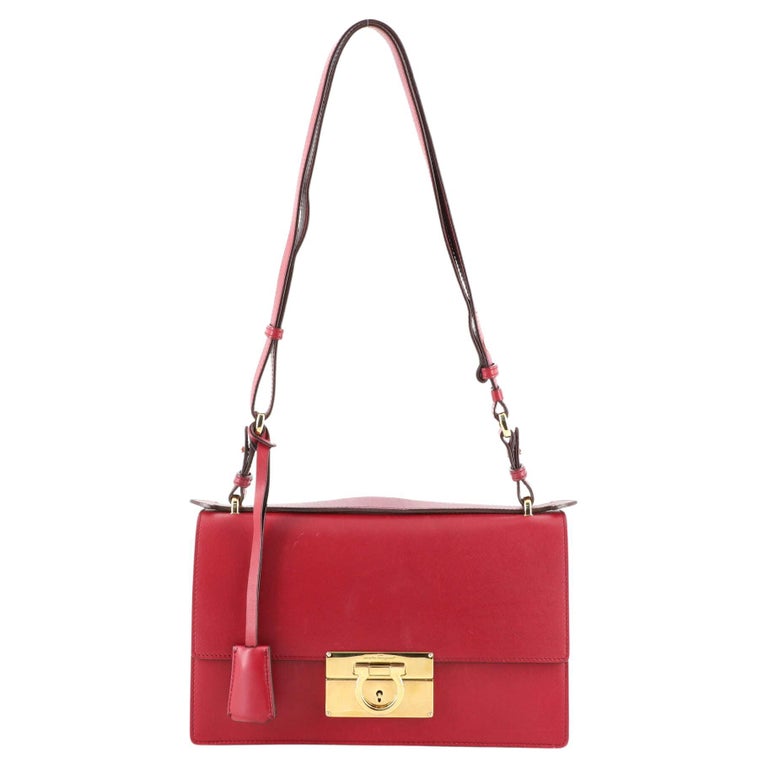 Salvatore Ferragamo Aileen Shoulder Bag Leather Mini For Sale at 1stDibs