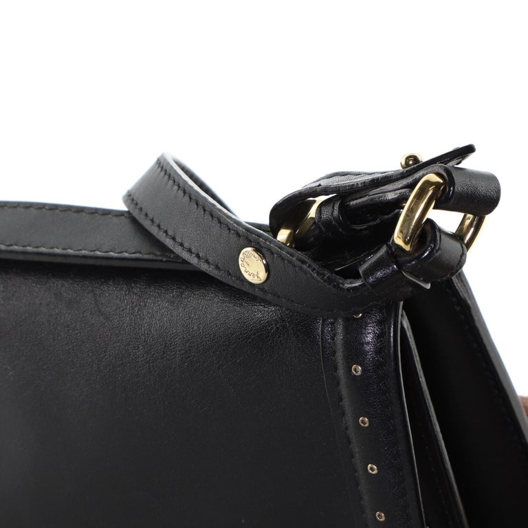 Salvatore Ferragamo Aileen Shoulder Bag Leather with Grommet Detail