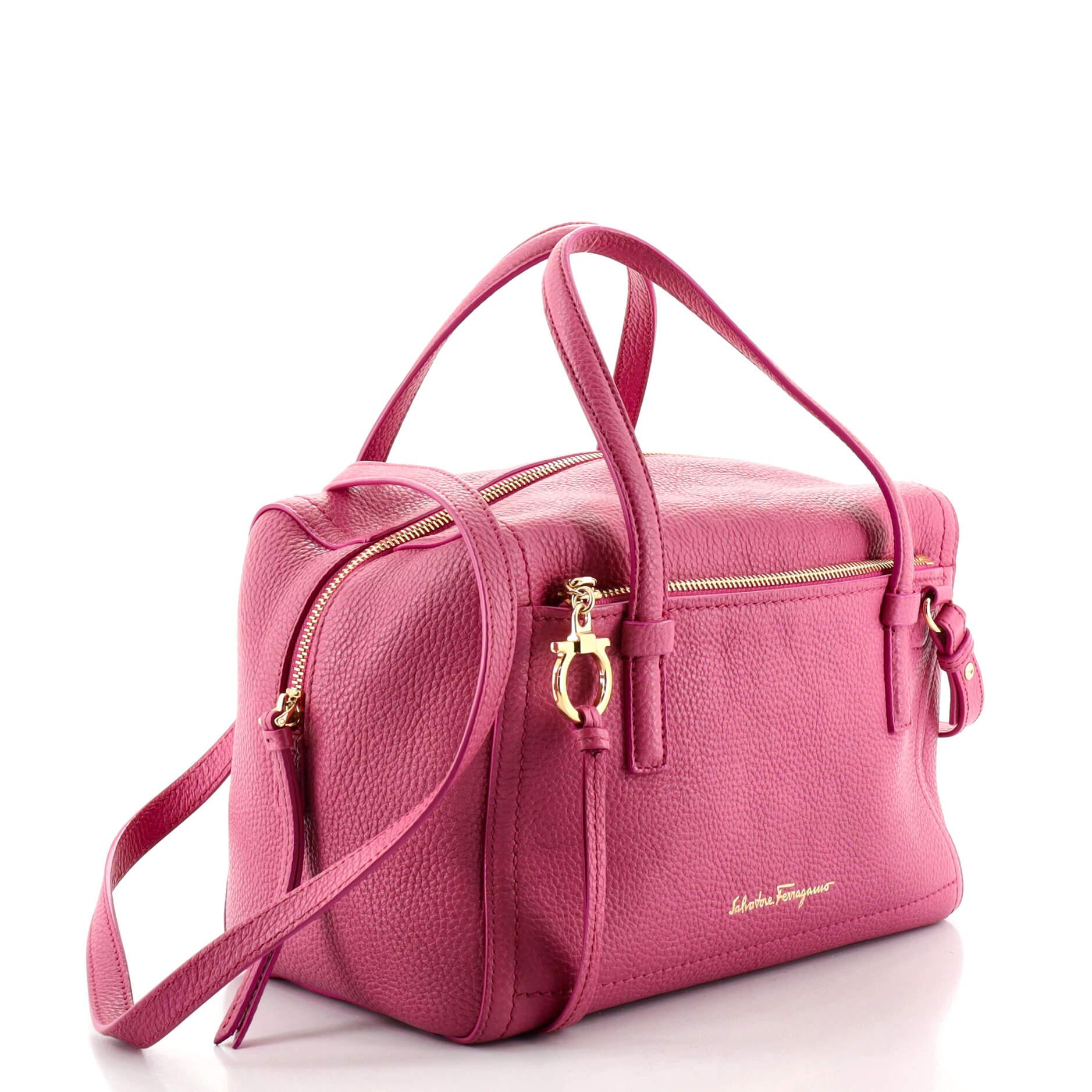 Salvatore Ferragamo Amy Boston Tasche Leder Medium Leder Medium (Pink)