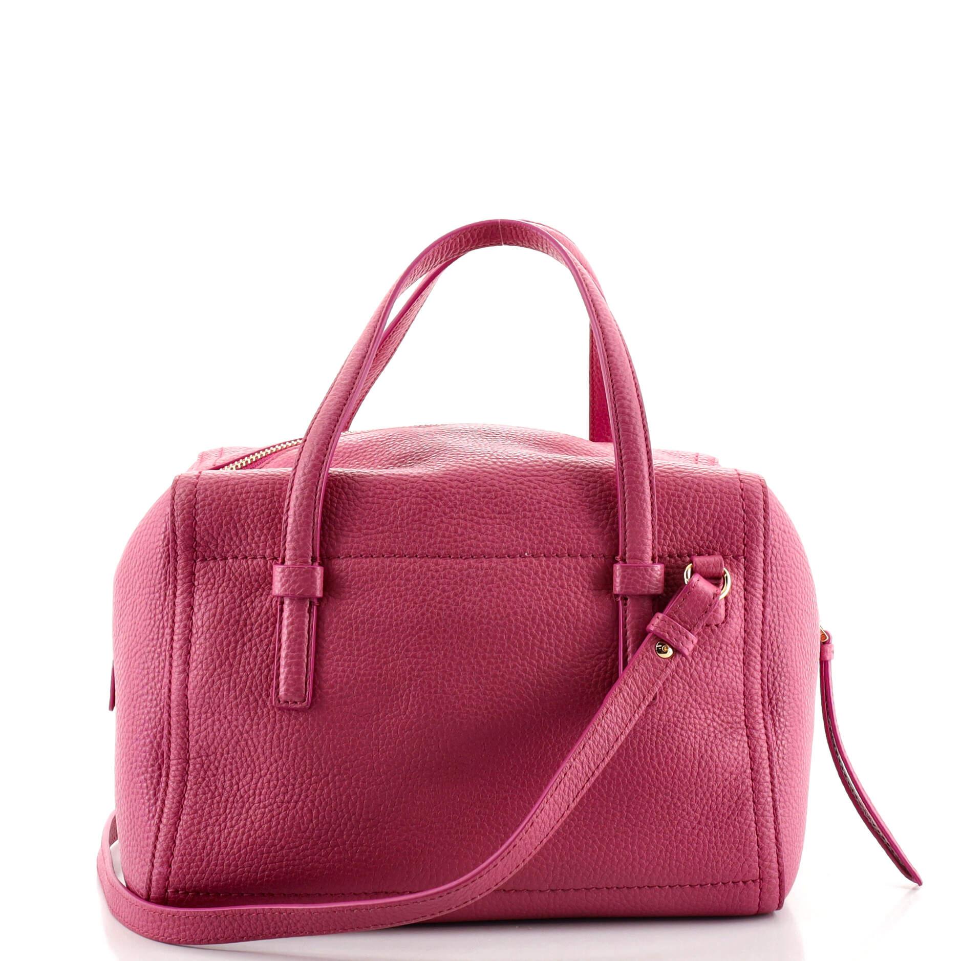 Salvatore Ferragamo Amy Boston Tasche Leder Medium Leder Medium im Zustand „Gut“ in NY, NY