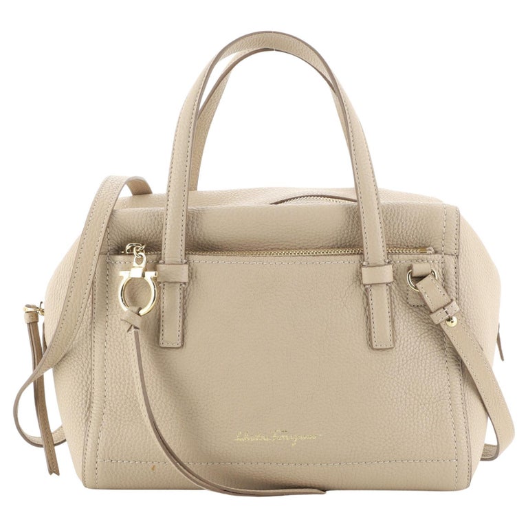 Salvatore Ferragamo Amy Boston Bag Leather Medium Leather Medium at 1stDibs