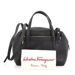 Salvatore Ferragamo Amy Satchel Leather Medium