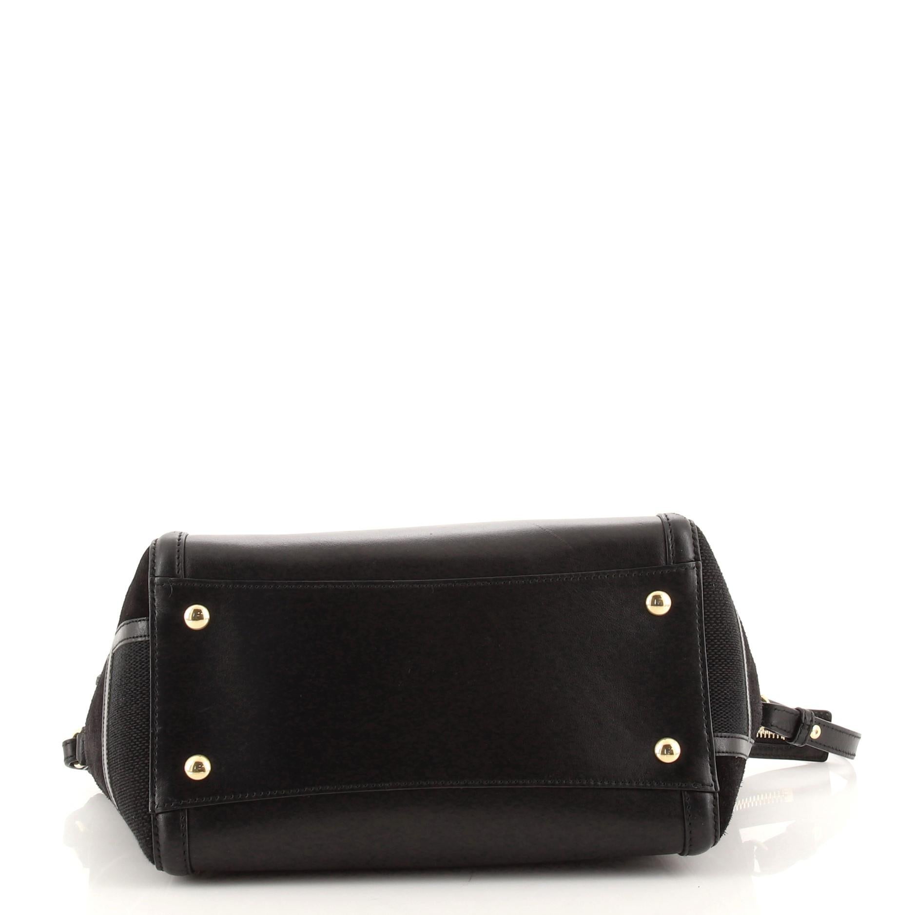 Salvatore Ferragamo Amy Tragetasche aus Segeltuch und Wildleder im Zustand „Gut“ in NY, NY