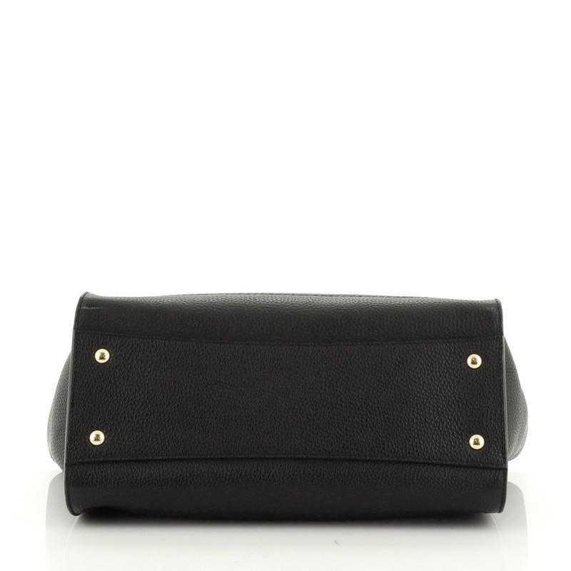 Salvatore Ferragamo Amy Tote Pebbled Leather Medium In Good Condition In NY, NY