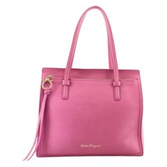 Salvatore Ferragamo Amy Tote Pebbled Leather Medium