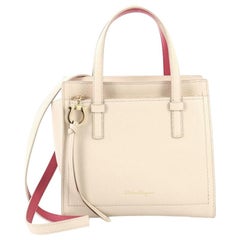 Salvatore Ferragamo Amy Tote Pebbled Leather Mini