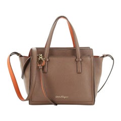 Salvatore Ferragamo Amy Tote Pebbled Leather Mini