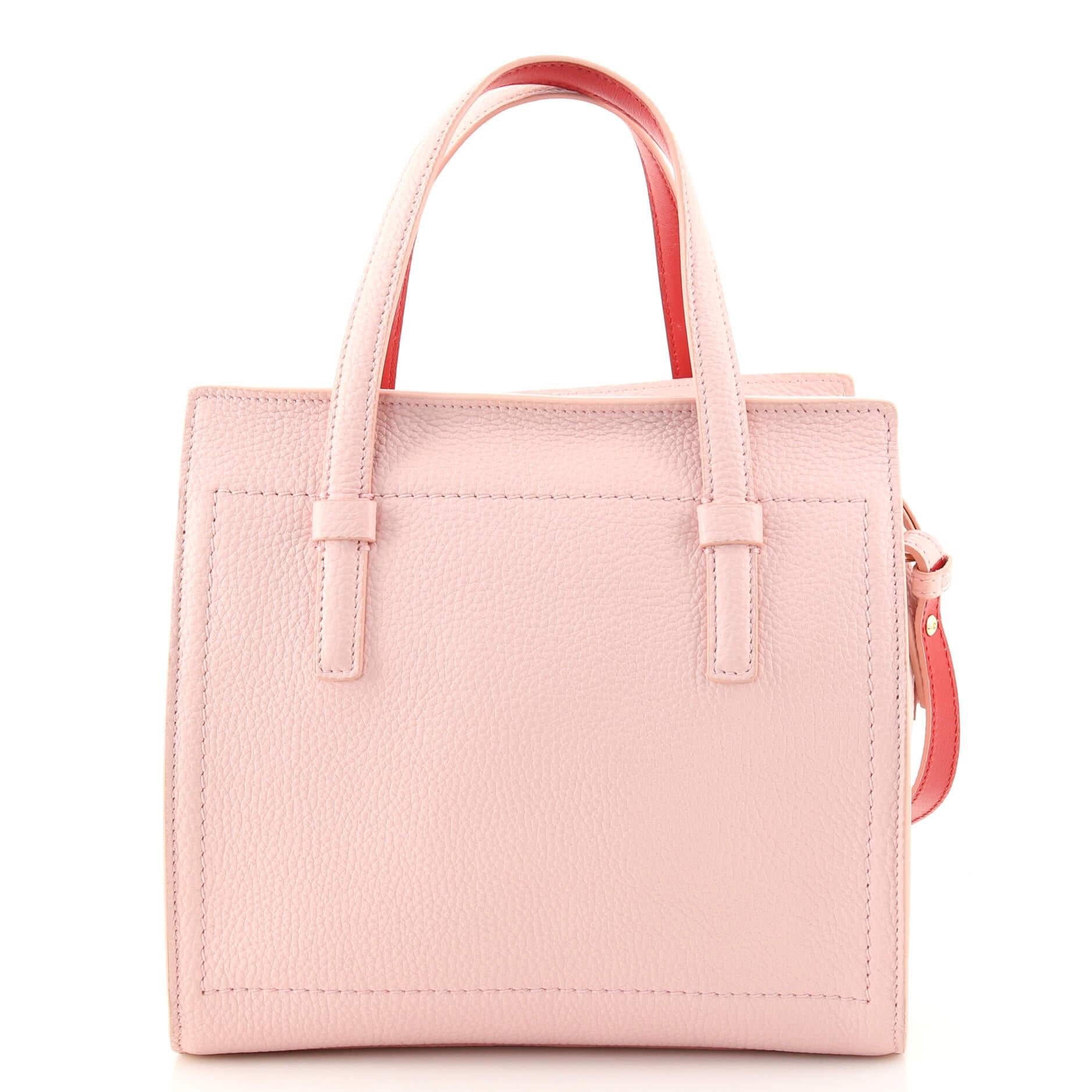 Women's or Men's Salvatore Ferragamo Amy Tote Pebbled Leather Small