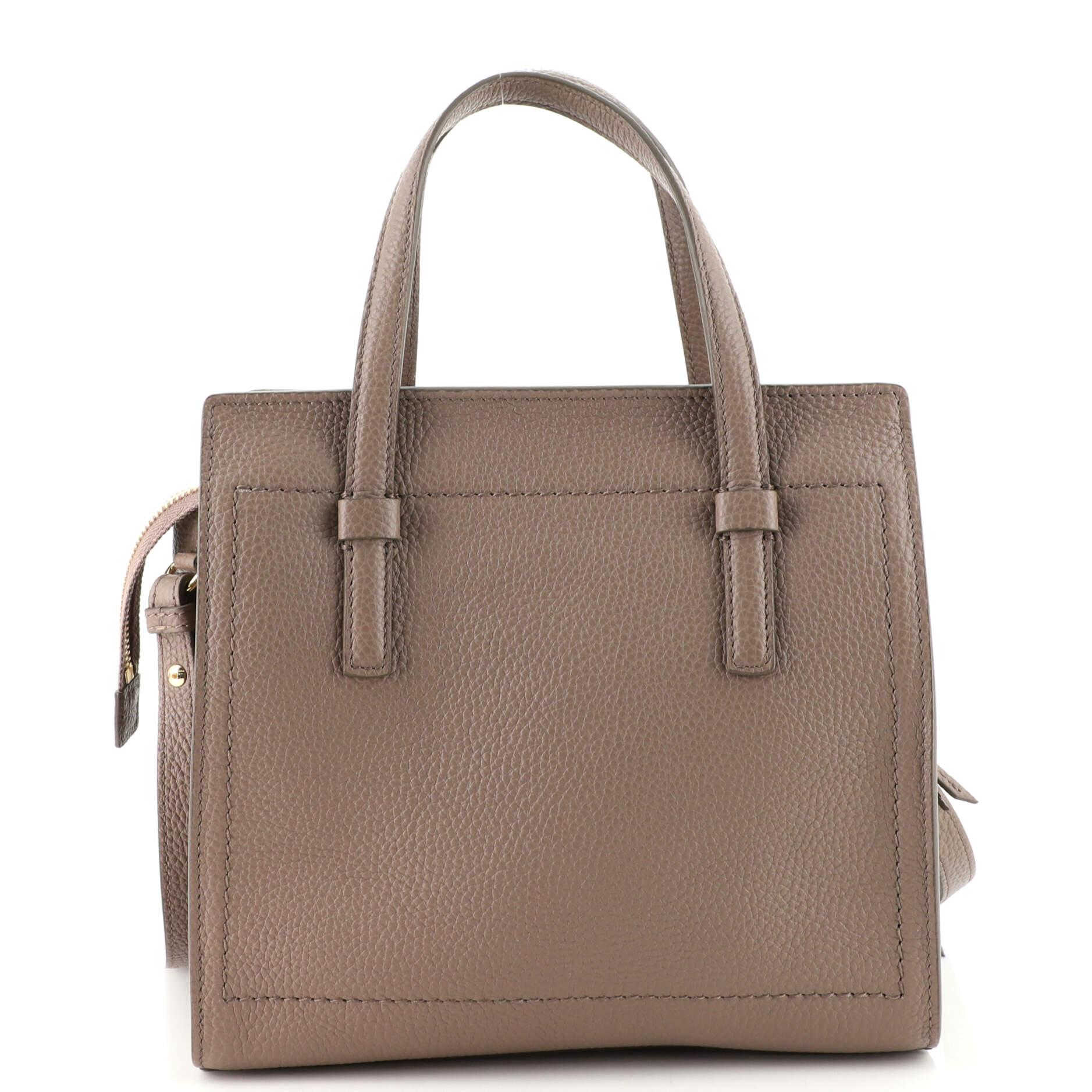 Women's or Men's Salvatore Ferragamo Amy Tote Pebbled Leather Small