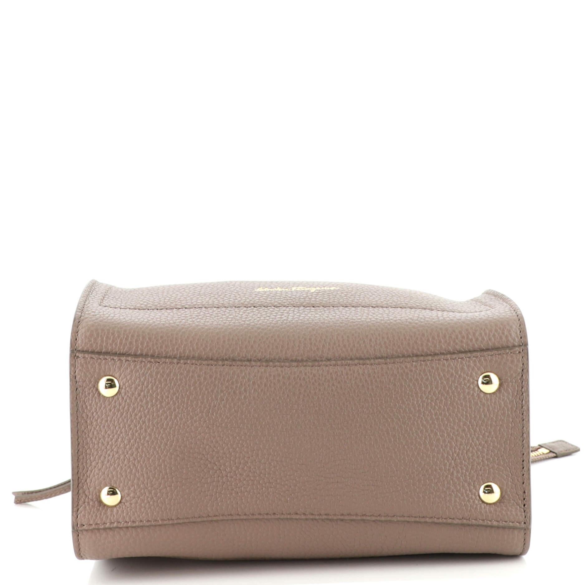 Salvatore Ferragamo Amy Tote Pebbled Leather Small 1