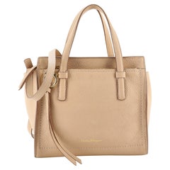 Salvatore Ferragamo Amy Tote Pebbled Leather Small