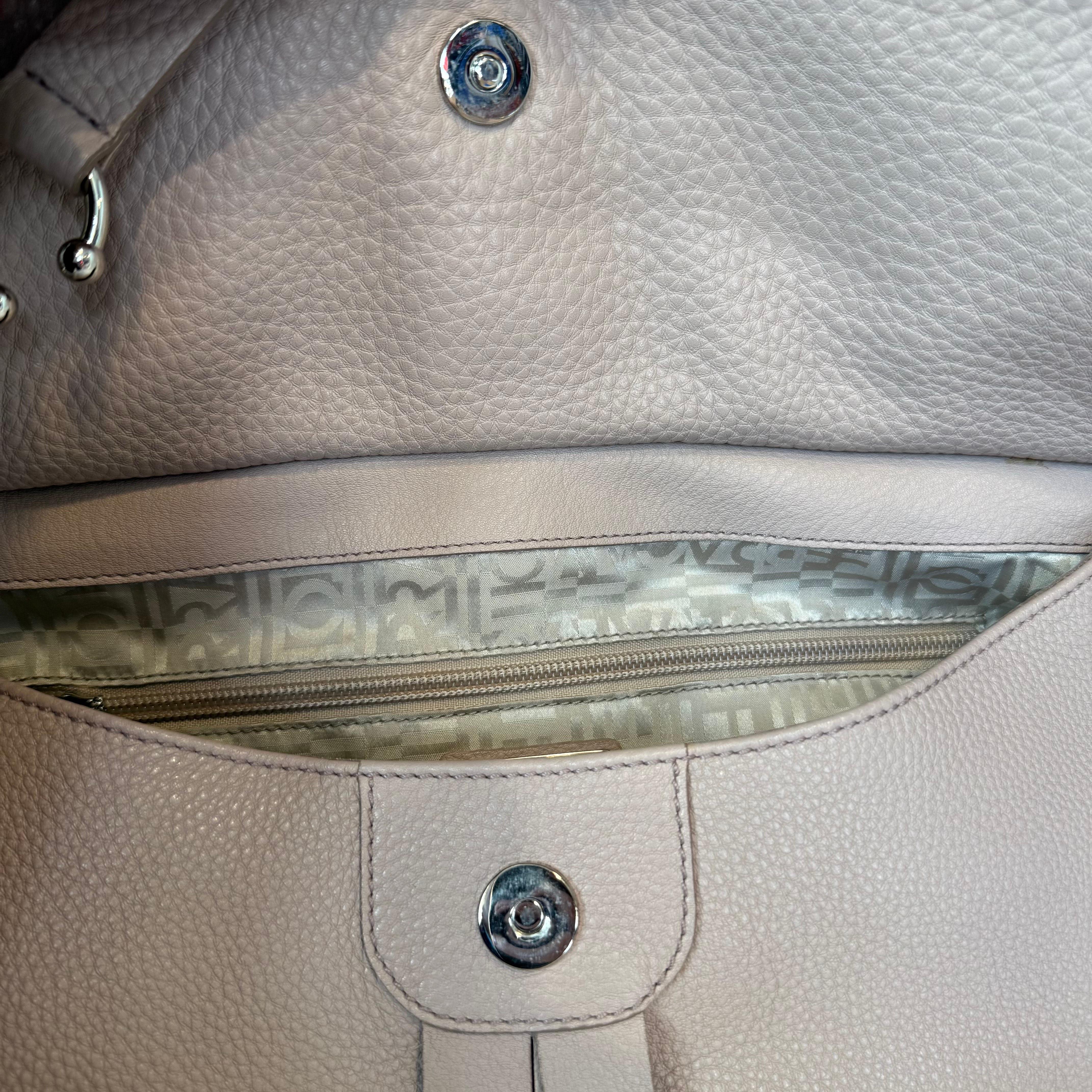 Maxi Pochette de Piel Rosa Antigua Salvatore Ferragamo en venta 3