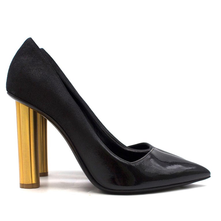 salvatore ferragamo flower heel pumps