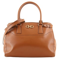 Salvatore Ferragamo Batik Tote Saffiano Leather Small