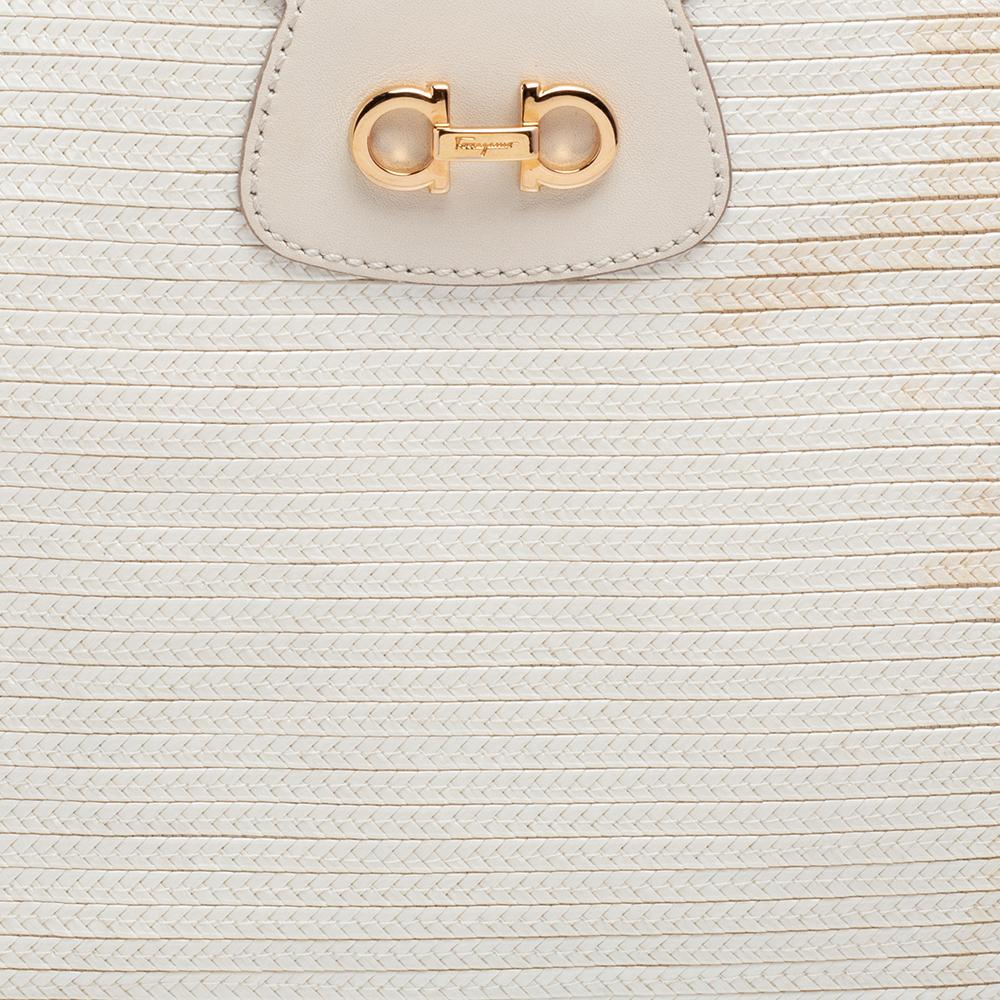 Salvatore Ferragamo Bolso de piel Betulla beige 4