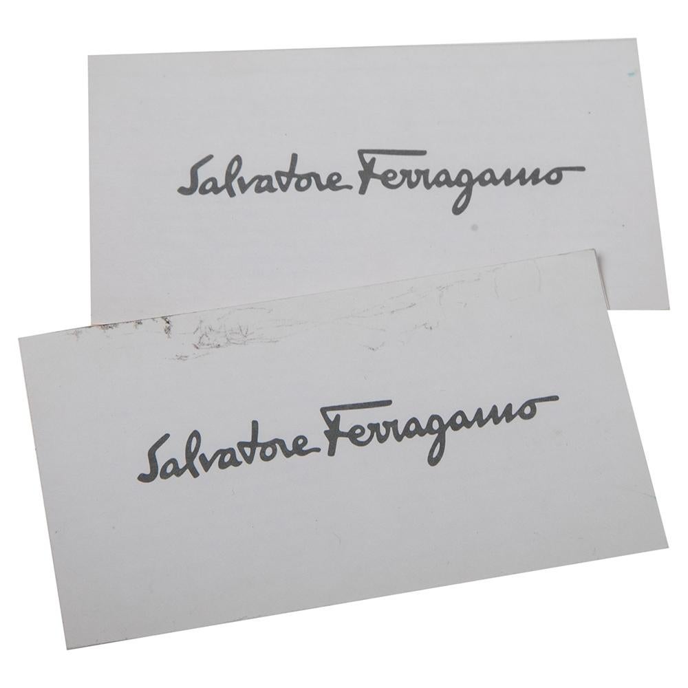 Salvatore Ferragamo Beige Leather Baguette 7