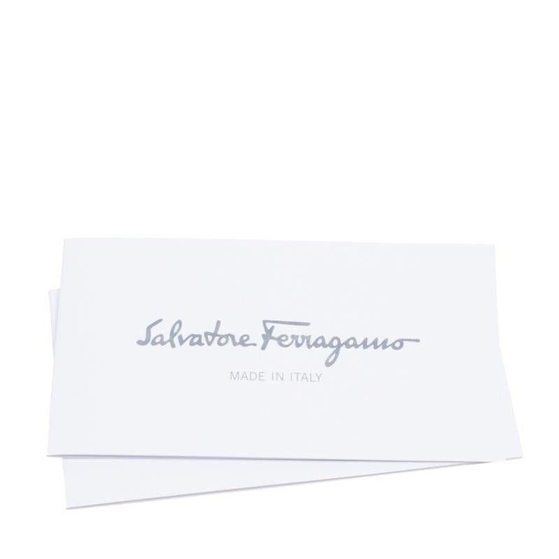 Salvatore Ferragamo Beige Leather Bow Ginny Long Clutch 5