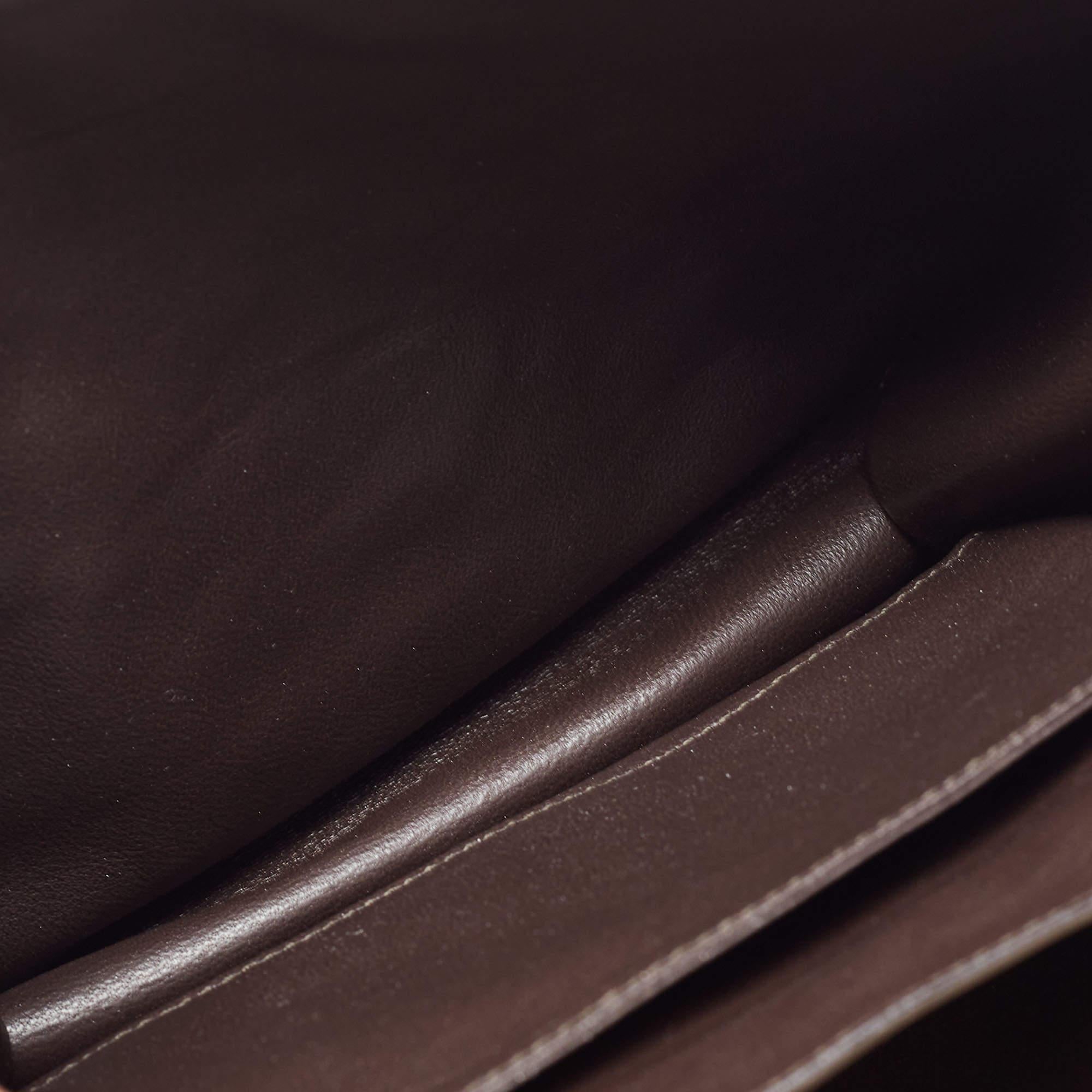 Salvatore Ferragamo Beige Quilted Leather Flap Shoulder Bag 8