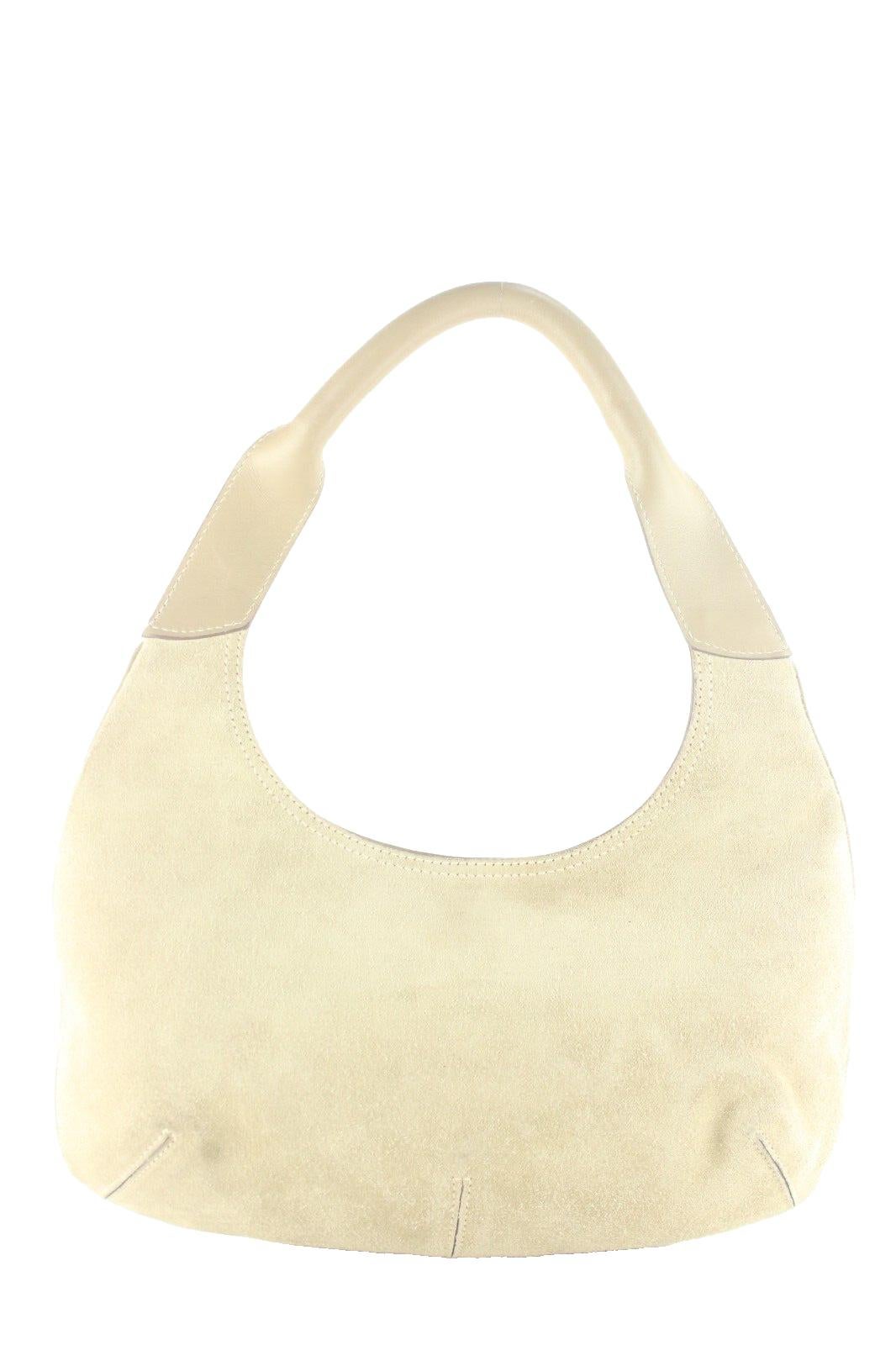 SALVATORE FERRAGAMO Beige Suede Hobo Classic Shoulder Bag 1SF1024K For Sale 6