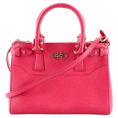 Salvatore Ferragamo Beky Tote Saffiano Leather Small
