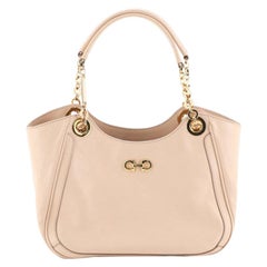Salvatore Ferragamo Betulla Chain Tote Leather Small