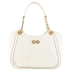 Salvatore Ferragamo Betulla Chain Tote Leather Small
