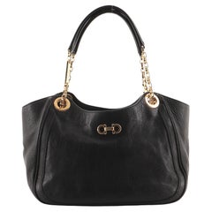 Salvatore Ferragamo Betulla Chain Tote Leather Small
