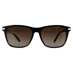 SALVATORE FERRAGAMO Gafas de sol cuadradas polarizadas de acetato negro
