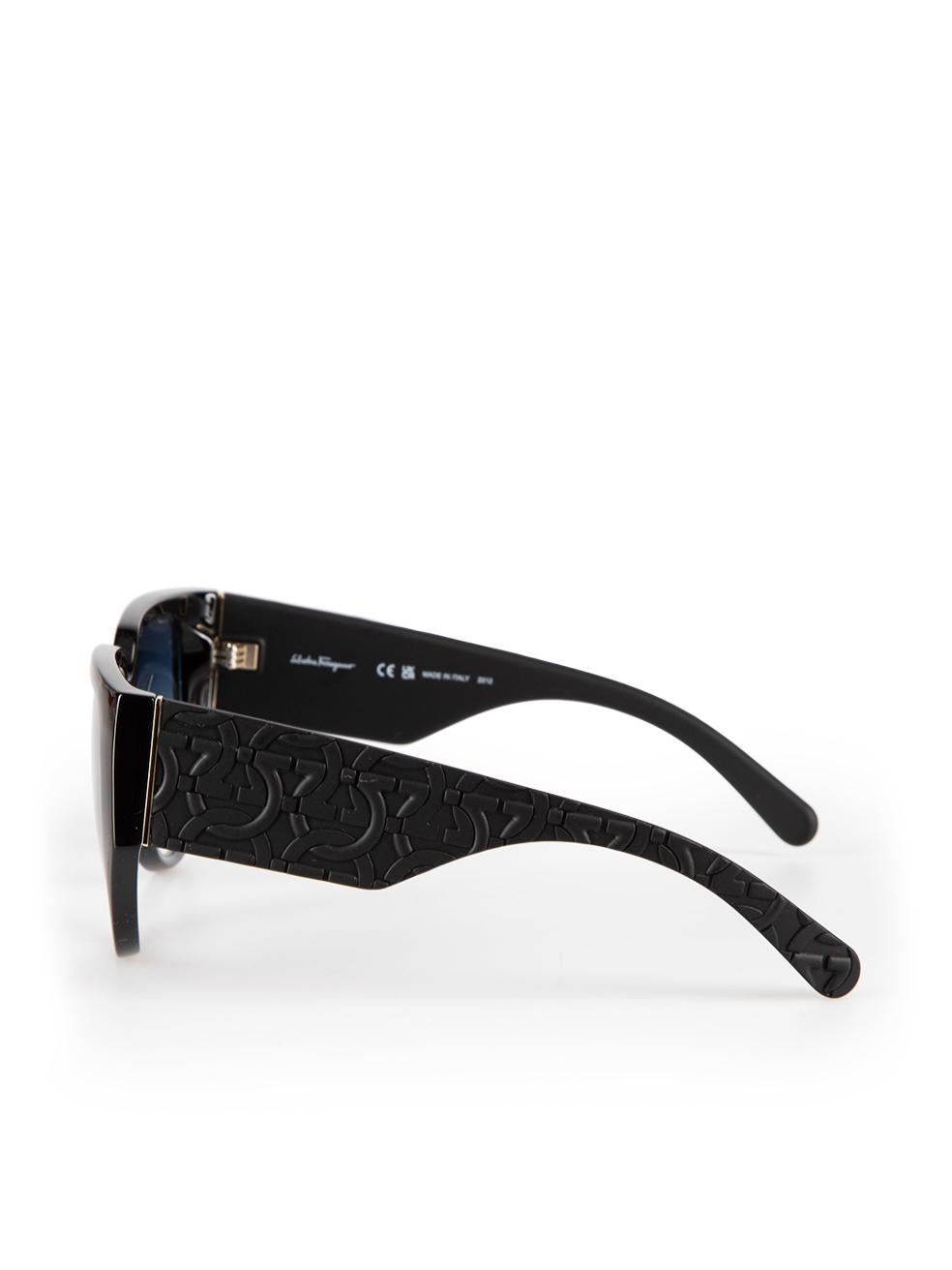 Women's Salvatore Ferragamo Black Browline Sunglasses For Sale