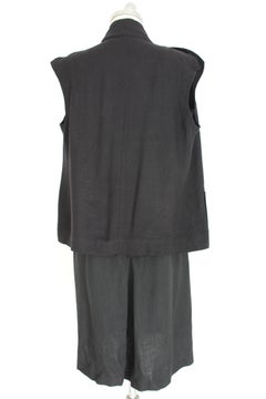 Salvatore Ferragamo Black Cocktail Suit Dress 1990s