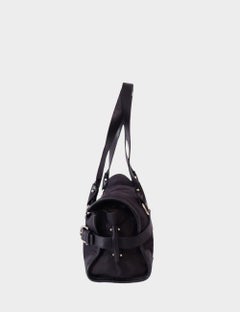 Salvatore Ferragamo Black Gancini Shoulder Bag