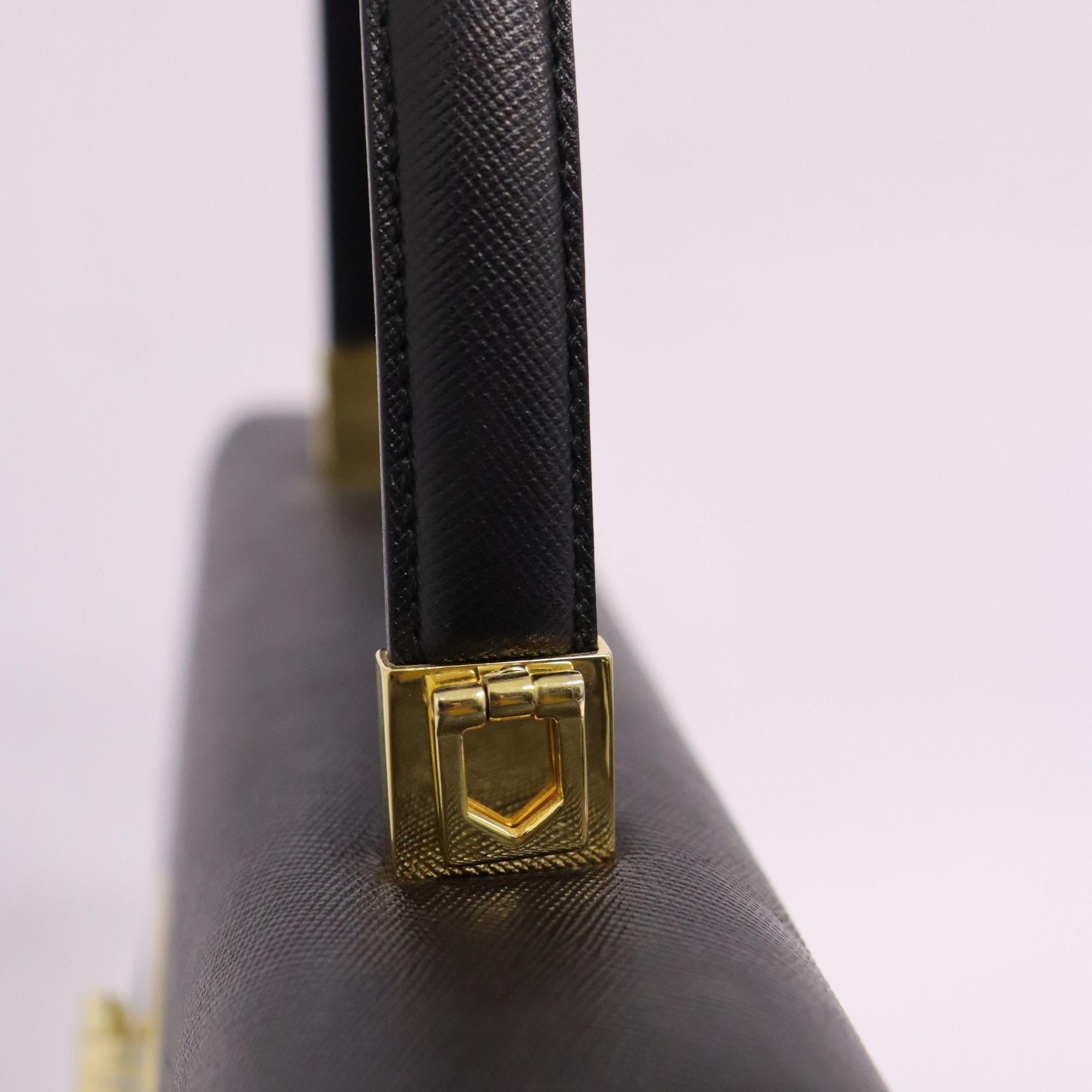 Salvatore Ferragamo Black Iconic Gancini Top Handle Bag 4