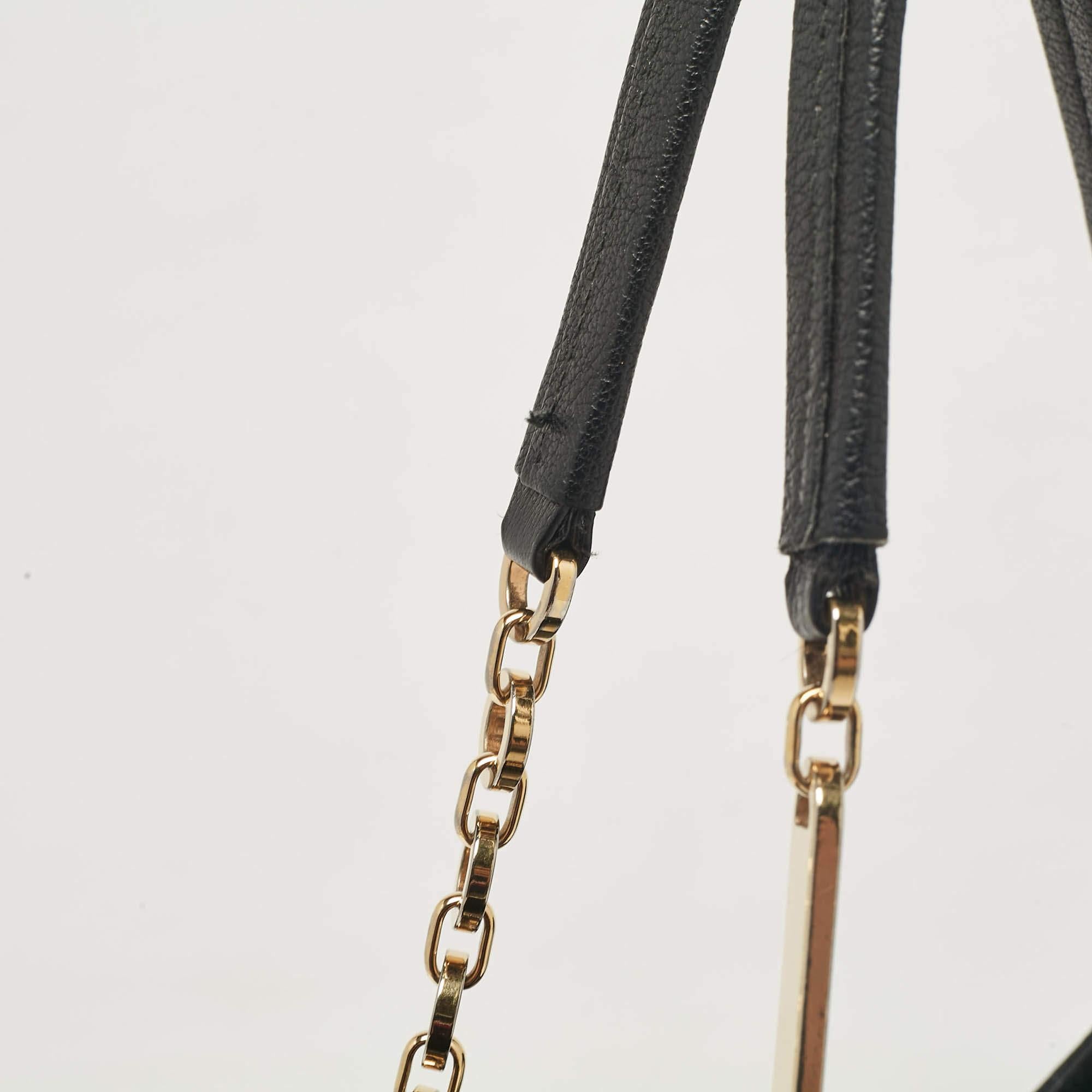 Salvatore Ferragamo Black Leather Betulla Tote 2