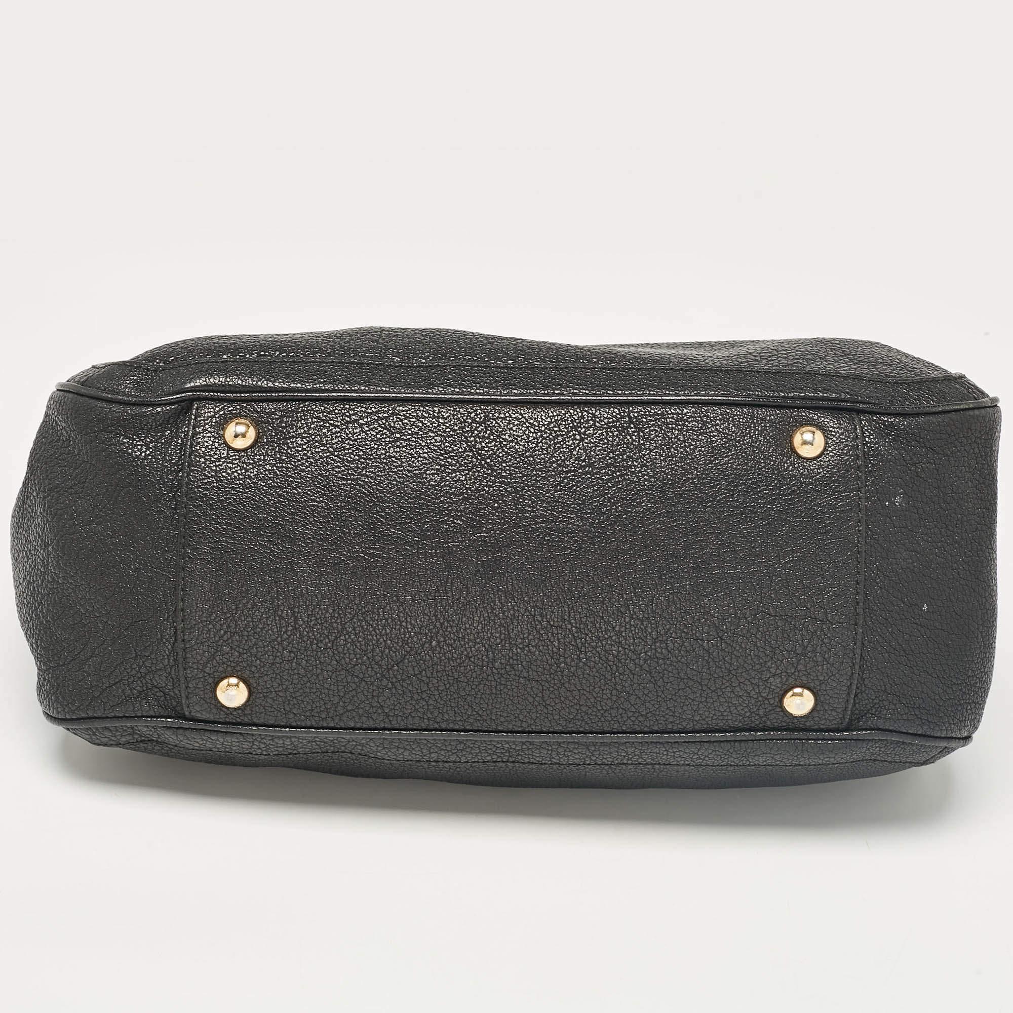 Salvatore Ferragamo Black Leather Betulla Tote 3