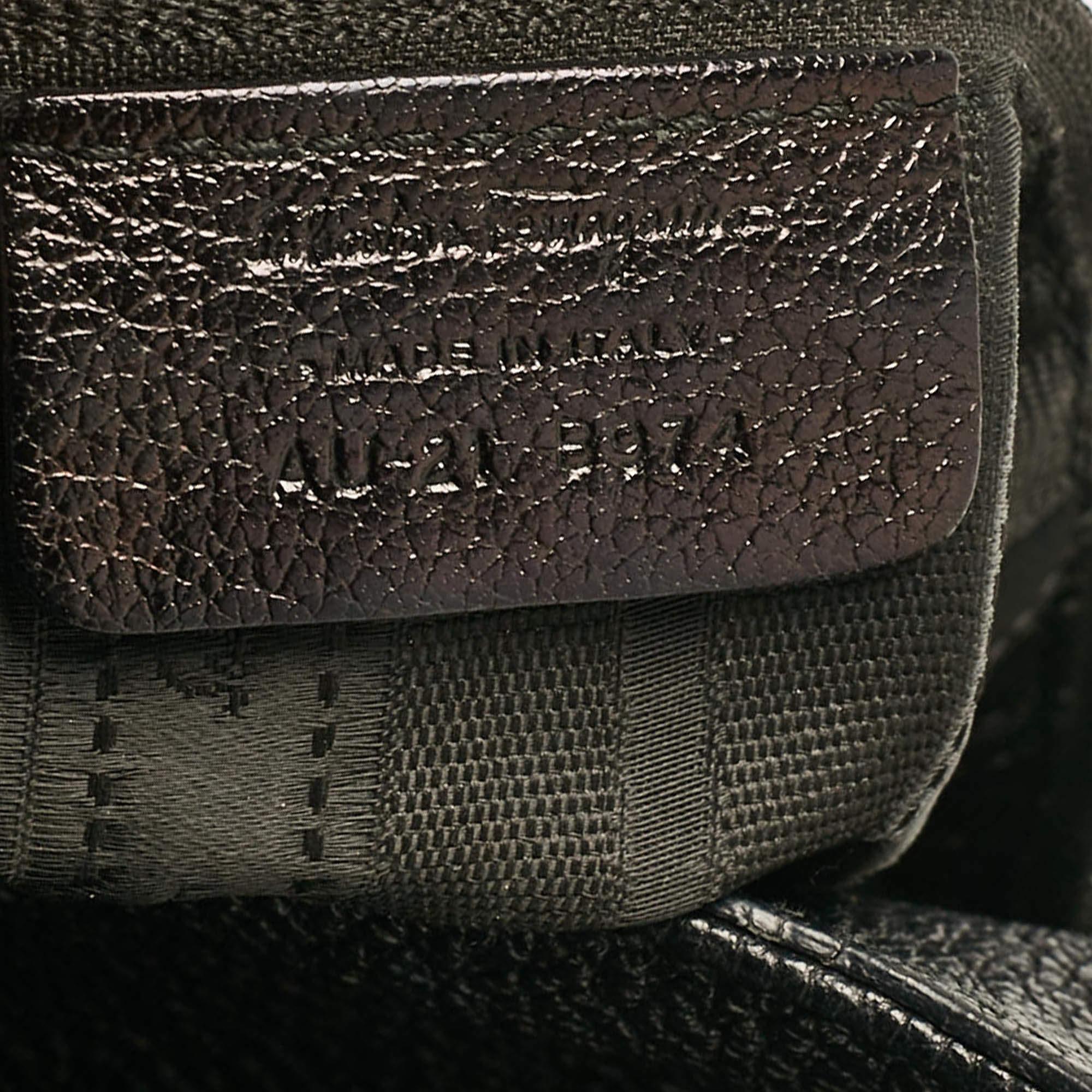 Salvatore Ferragamo Black Leather Betulla Tote 5