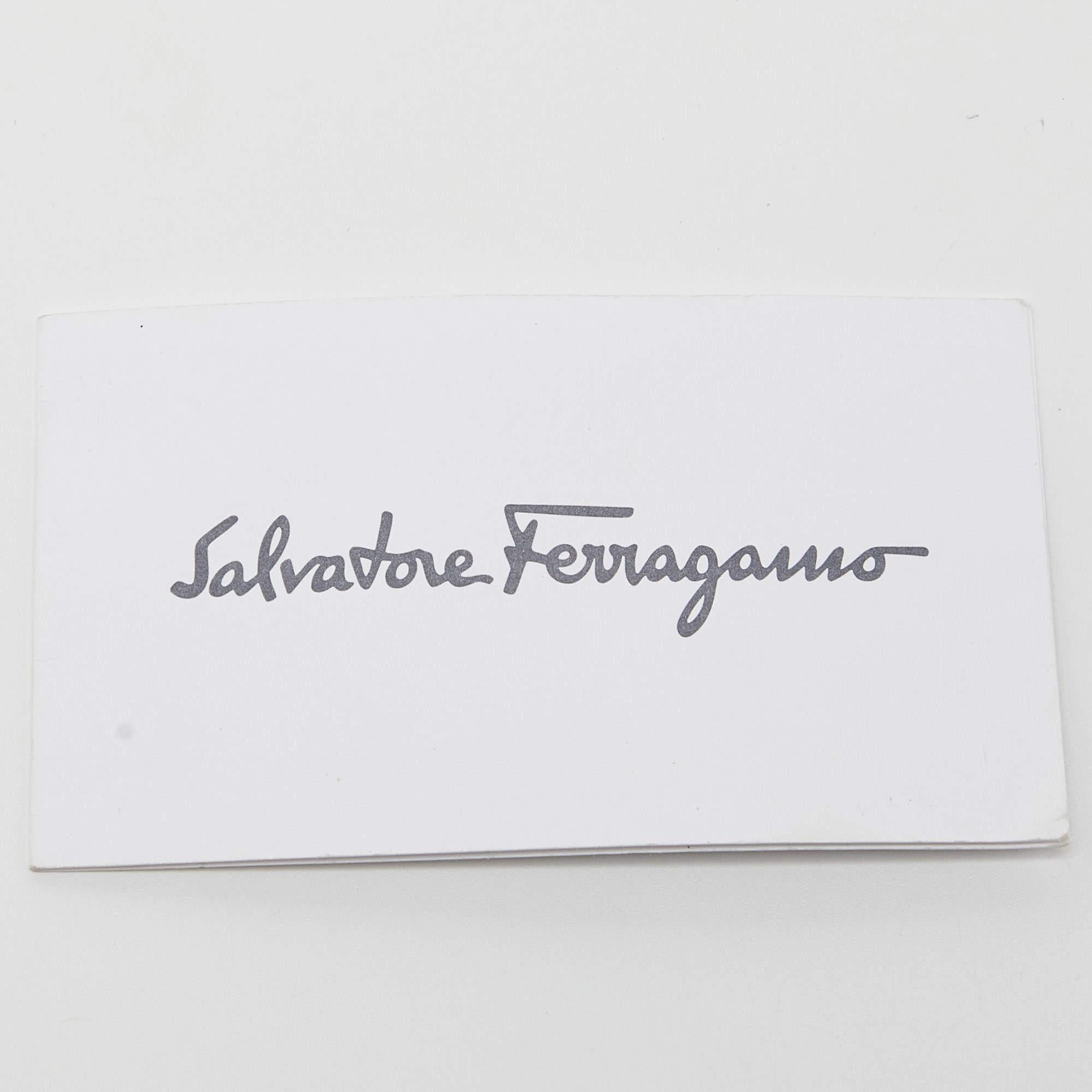 Salvatore Ferragamo Black Leather Briana Tote For Sale 5