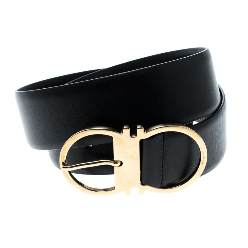 While you want to look chic from top to bottom this simple yet stunning belt from Salvatore Ferragamo will contribute at its best. This pure leather waistband is broad enough to slide into any kind of pant loops. Its gold-tone buckle is carved in
