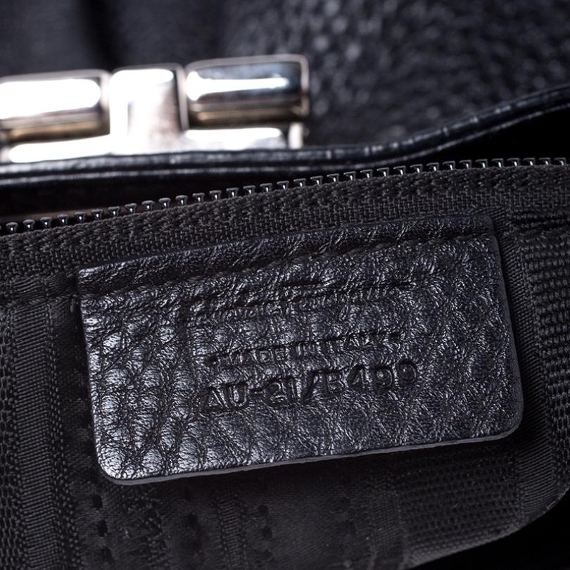 Salvatore Ferragamo Black Leather Crossbody Bag 4