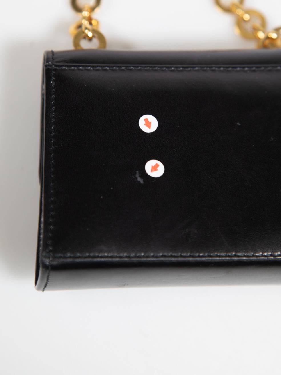 Salvatore Ferragamo Black Leather Gancini Micro Bag 3