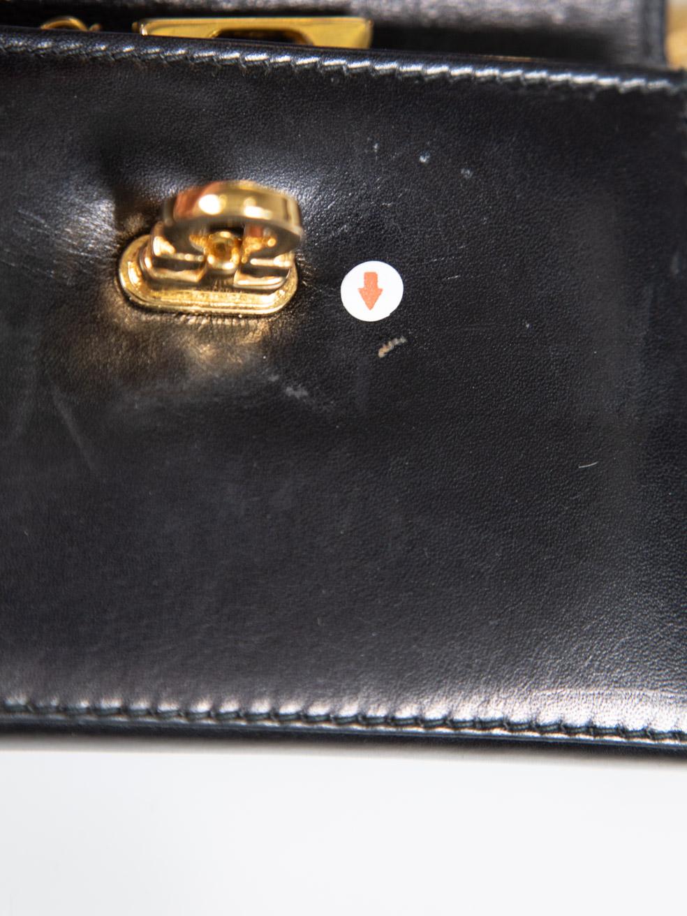 Salvatore Ferragamo Black Leather Gancini Micro Bag 4