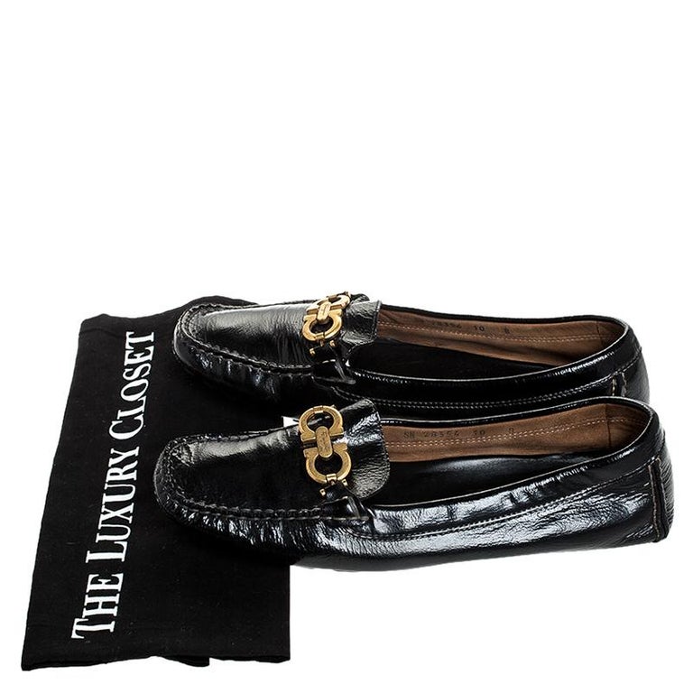 salvatore ferragamo men's adam leather gancio loafers