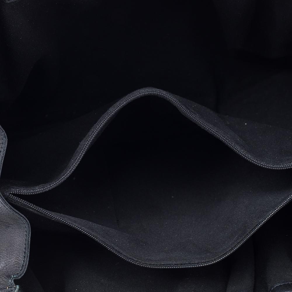 Salvatore Ferragamo Black Leather Gathered Tote 4