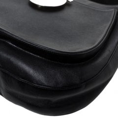 Salvatore Ferragamo Black Leather Hobo